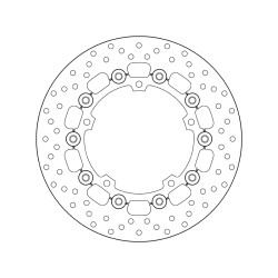 Disco de freno BREMBO Serie Oro redondo flotante 2