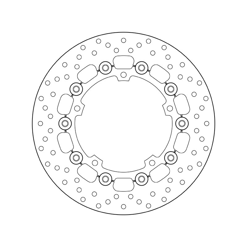 Disco de freno BREMBO Serie Oro redondo flotante