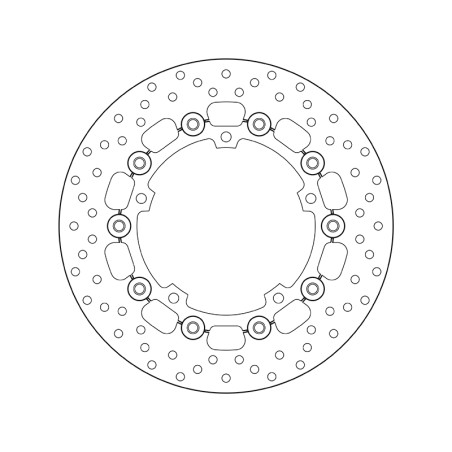 Disco de freno BREMBO Serie Oro redondo flotante