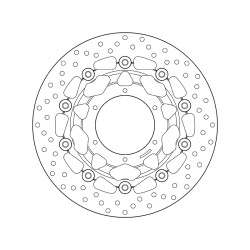 Disco de freno BREMBO Serie Oro redondo flotante 2