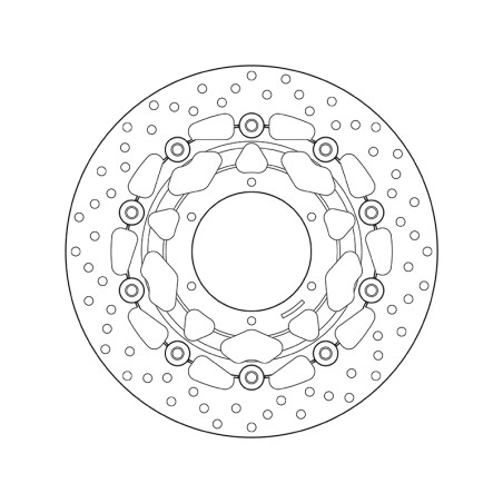 Disco de freno BREMBO Serie Oro redondo flotante