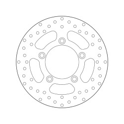 Disco de freno BREMBO Serie Oro redondo fijo 2