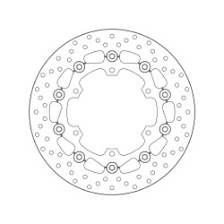 Disco de freno BREMBO Serie Oro redondo flotante 2