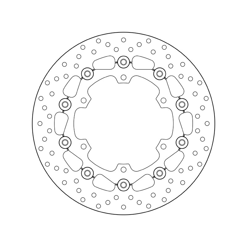 Disco de freno BREMBO Serie Oro redondo flotante