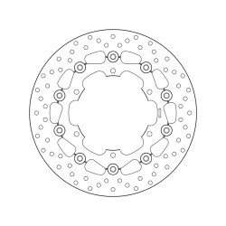 Disco de freno BREMBO Serie Oro redondo flotante 2