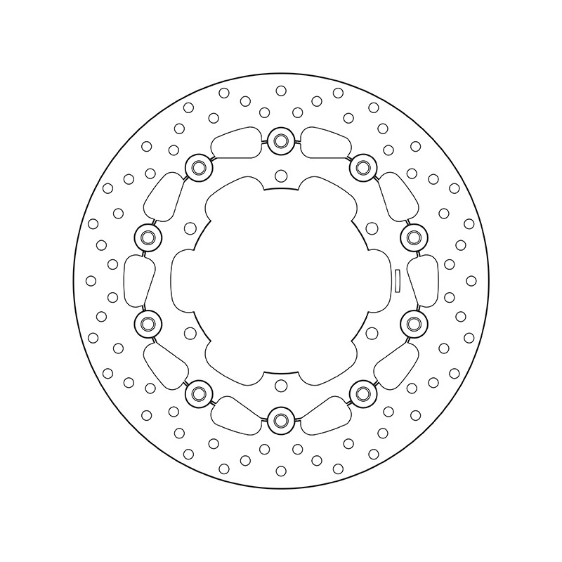 Disco de freno BREMBO Serie Oro redondo flotante