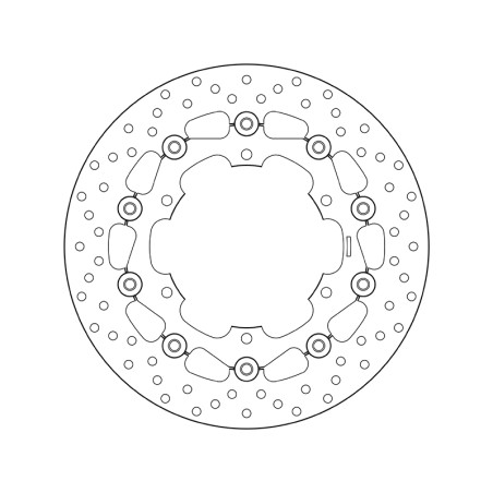 Disco de freno BREMBO Serie Oro redondo flotante