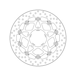 Disco de freno BREMBO Serie Oro redondo flotante 2