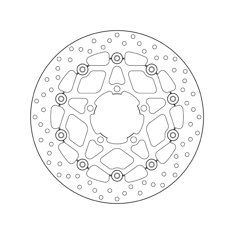 Disco de freno BREMBO Serie Oro redondo flotante