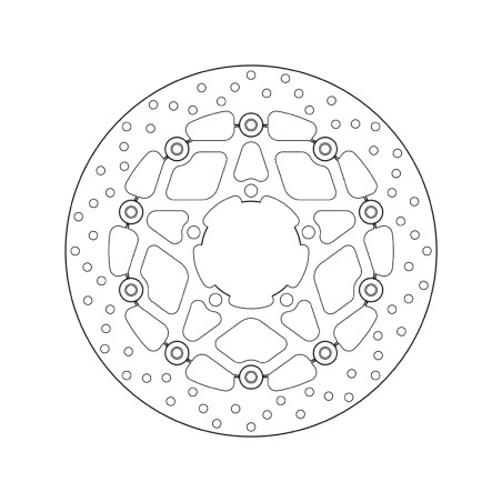 Disco de freno BREMBO Serie Oro redondo flotante