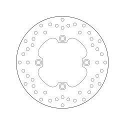 Disco de freno BREMBO Serie Oro redondo fijo 2