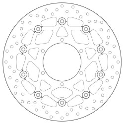 Disco de freno BREMBO Serie Oro redondo flotante 2
