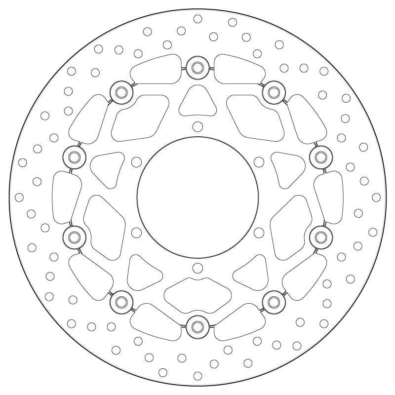 Disco de freno BREMBO Serie Oro redondo flotante