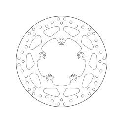 Disco de freno BREMBO Serie Oro redondo fijo 2