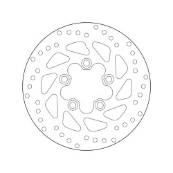 Disco de freno BREMBO Serie Oro redondo fijo 2