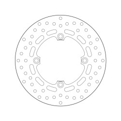Disco de freno BREMBO Serie Oro redondo fijo 2