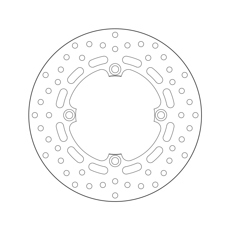 Disco de freno BREMBO Serie Oro redondo fijo