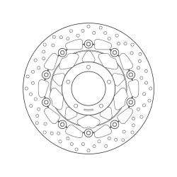 Disco de freno BREMBO Serie Oro redondo flotante 2