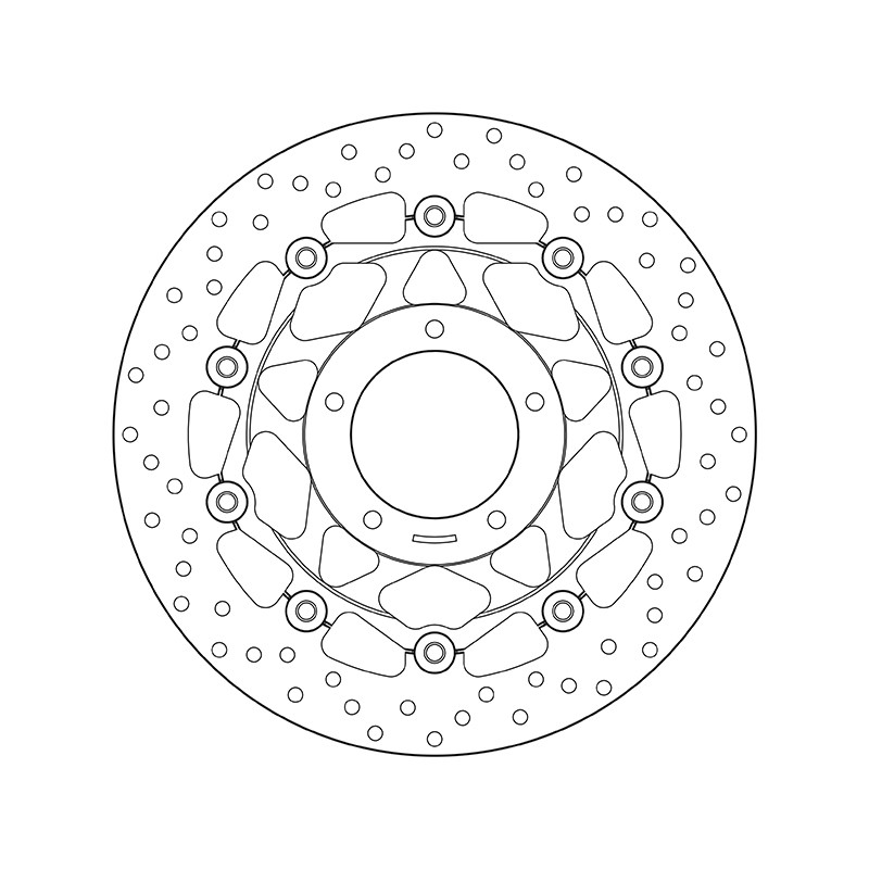 Disco de freno BREMBO Serie Oro redondo flotante