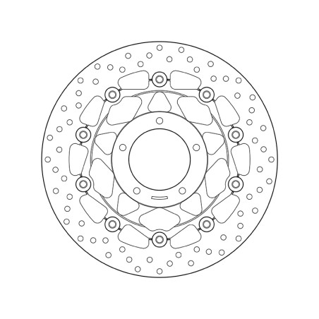 Disco de freno BREMBO Serie Oro redondo flotante