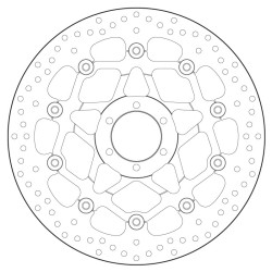 Disco de freno BREMBO Serie Oro redondo flotante 2