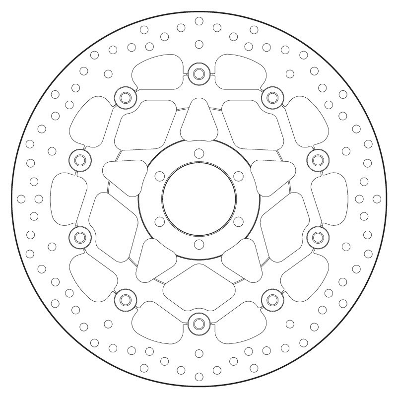 Disco de freno BREMBO Serie Oro redondo flotante