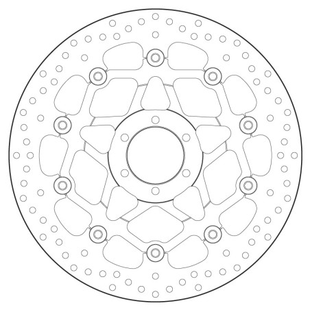 Disco de freno BREMBO Serie Oro redondo flotante