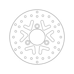 Disco de freno BREMBO Serie Oro redondo fijo 2