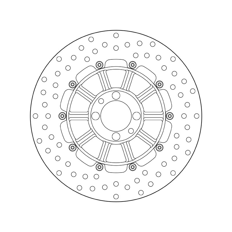 Disco de freno BREMBO Serie Oro redondo fijo