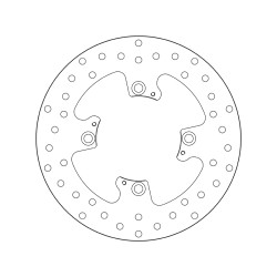 Disco de freno BREMBO Serie Oro redondo fijo 2