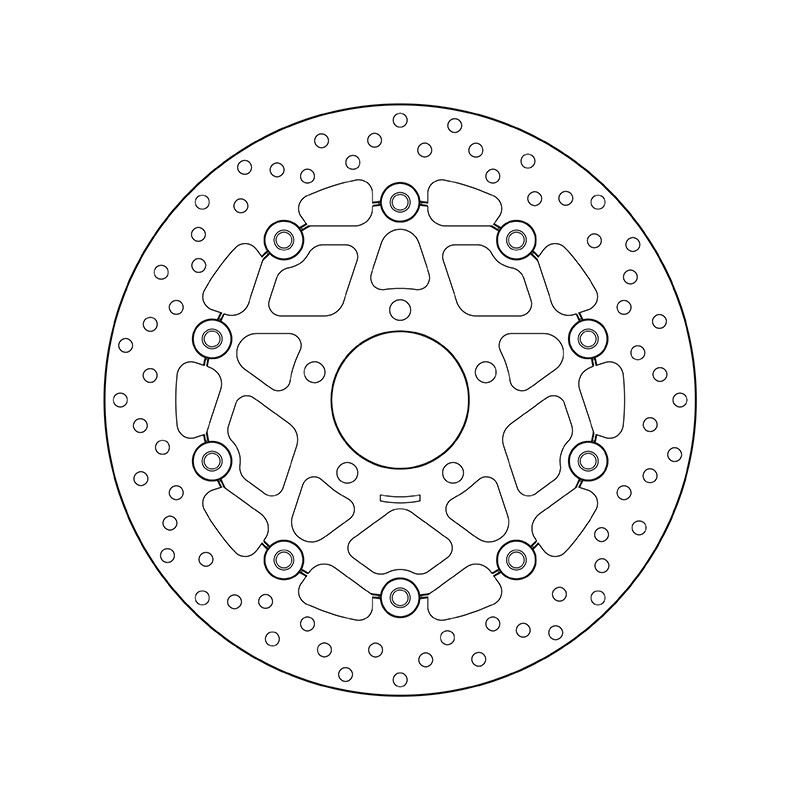 Disco de freno BREMBO Serie Oro redondo flotante