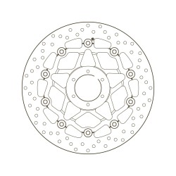 Disco de freno BREMBO Serie Oro redondo flotante 2