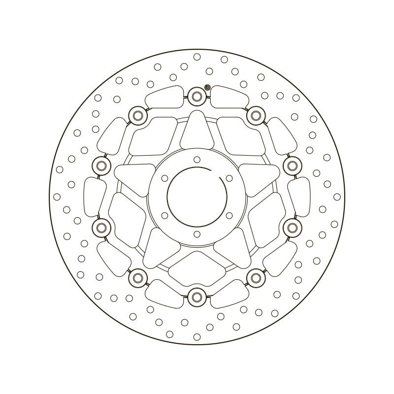 Disco de freno BREMBO Serie Oro redondo flotante