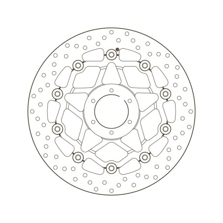 Disco de freno BREMBO Serie Oro redondo flotante