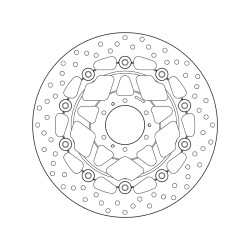 Disco de freno BREMBO Serie Oro redondo flotante 2