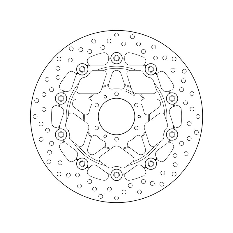 Disco de freno BREMBO Serie Oro redondo flotante