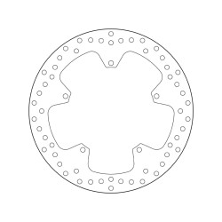 Disco de freno BREMBO Serie Oro redondo fijo 2