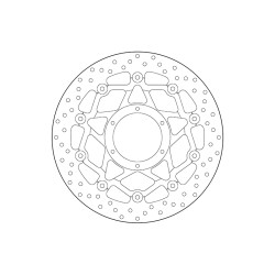 Disco de freno BREMBO Serie Oro redondo flotante 2