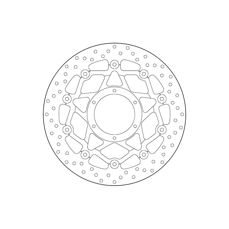 Disco de freno BREMBO Serie Oro redondo flotante