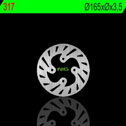 Disco de freno NG BRAKES redondo fijo