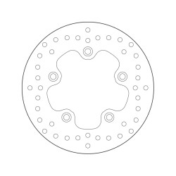 Disco de freno BREMBO Serie Oro redondo fijo 2