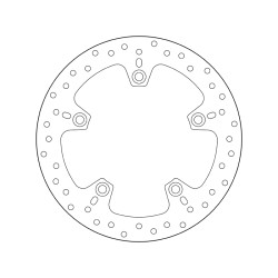 Disco de freno BREMBO Serie Oro redondo fijo 2