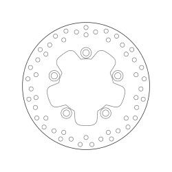 Disco de freno BREMBO Serie Oro redondo fijo 2