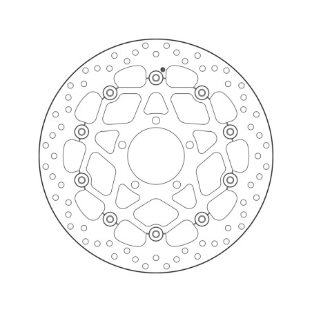 Disco de freno BREMBO Serie Oro redondo flotante