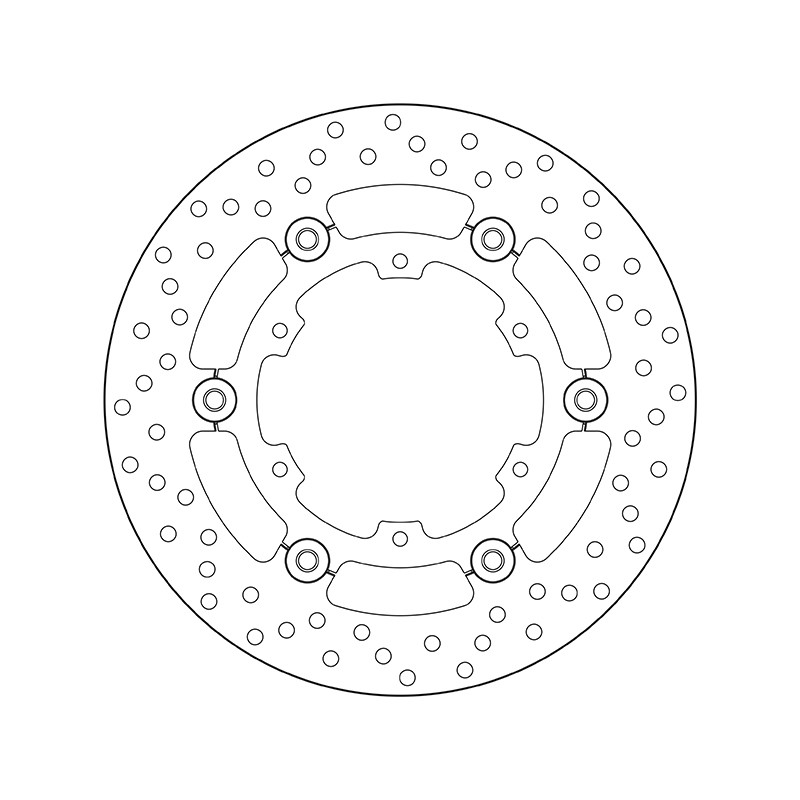 Disco de freno BREMBO Serie Oro redondo flotante