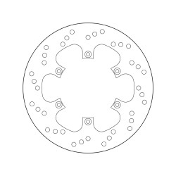 Disco de freno BREMBO Serie Oro redondo fijo 2