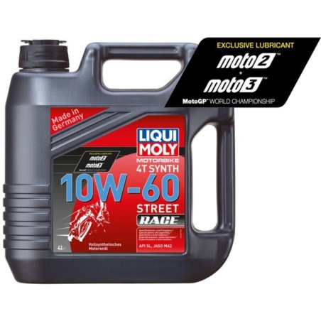 Garrafa de 4L aceite de motor Liqui Moly 100% sintético 10W-60 Race