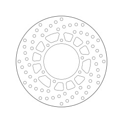 Disco de freno BREMBO Serie Oro redondo fijo 2
