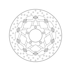 Disco de freno BREMBO Serie Oro redondo flotante 2