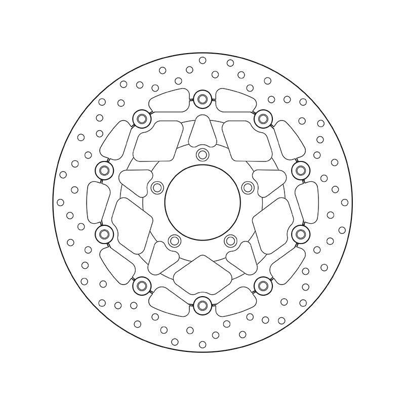 Disco de freno BREMBO Serie Oro redondo flotante